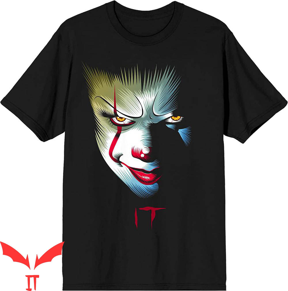 Georgie IT T-Shirt Pennywise Clown Face Graphic IT The Movie