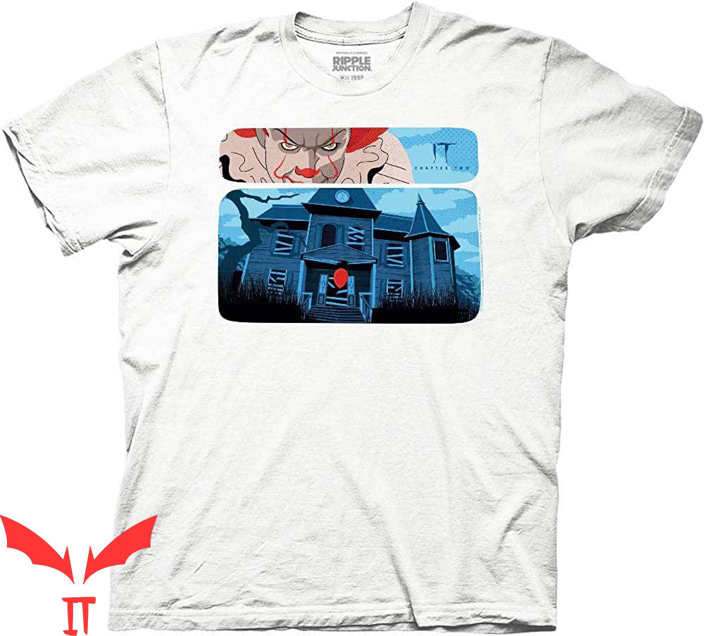 IT Chapter 2 T-Shirt Balloon House and Pennywise Horror Face