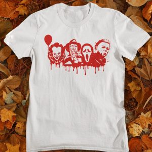 IT Chapter 2 T-Shirt Halloween Mashup Horror Face Character