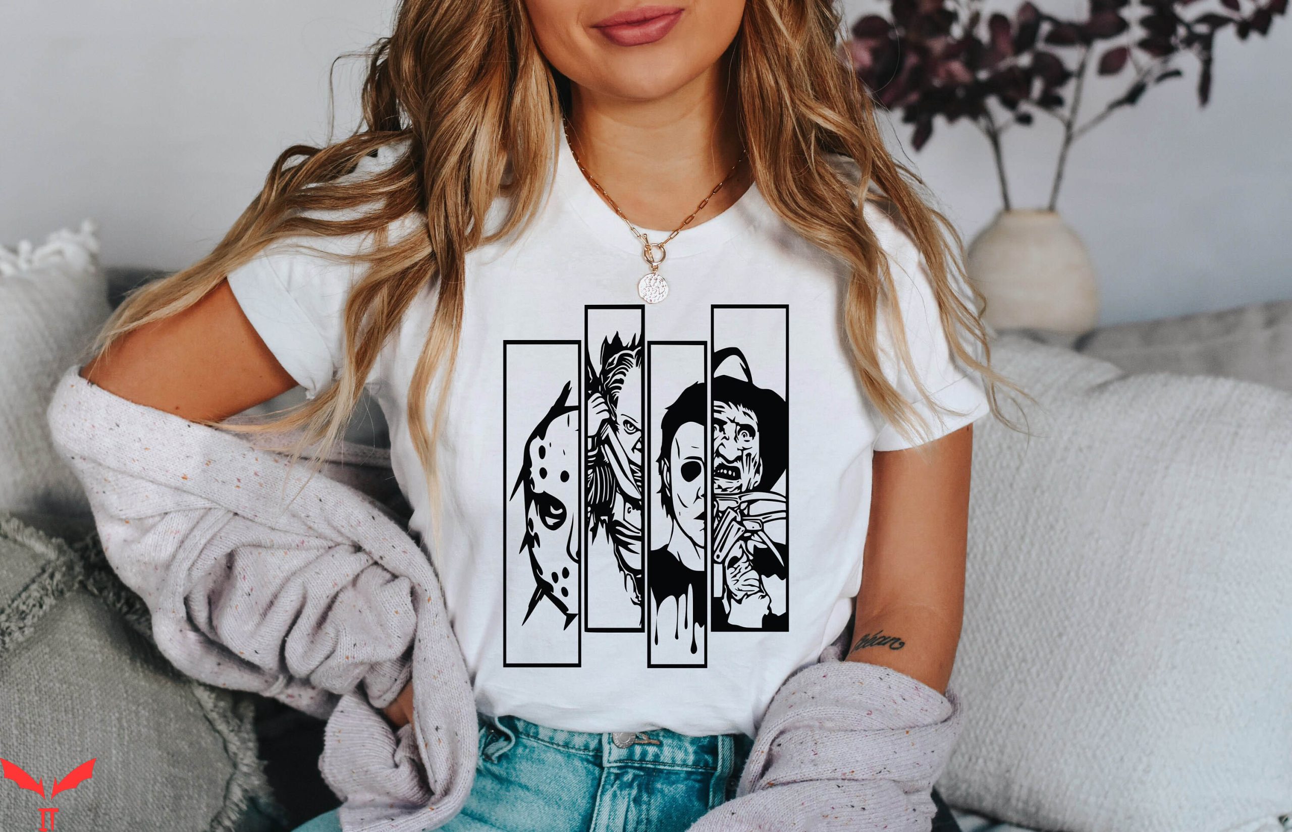 IT Chapter 2 T-Shirt Horror Characters Pennywise Picture