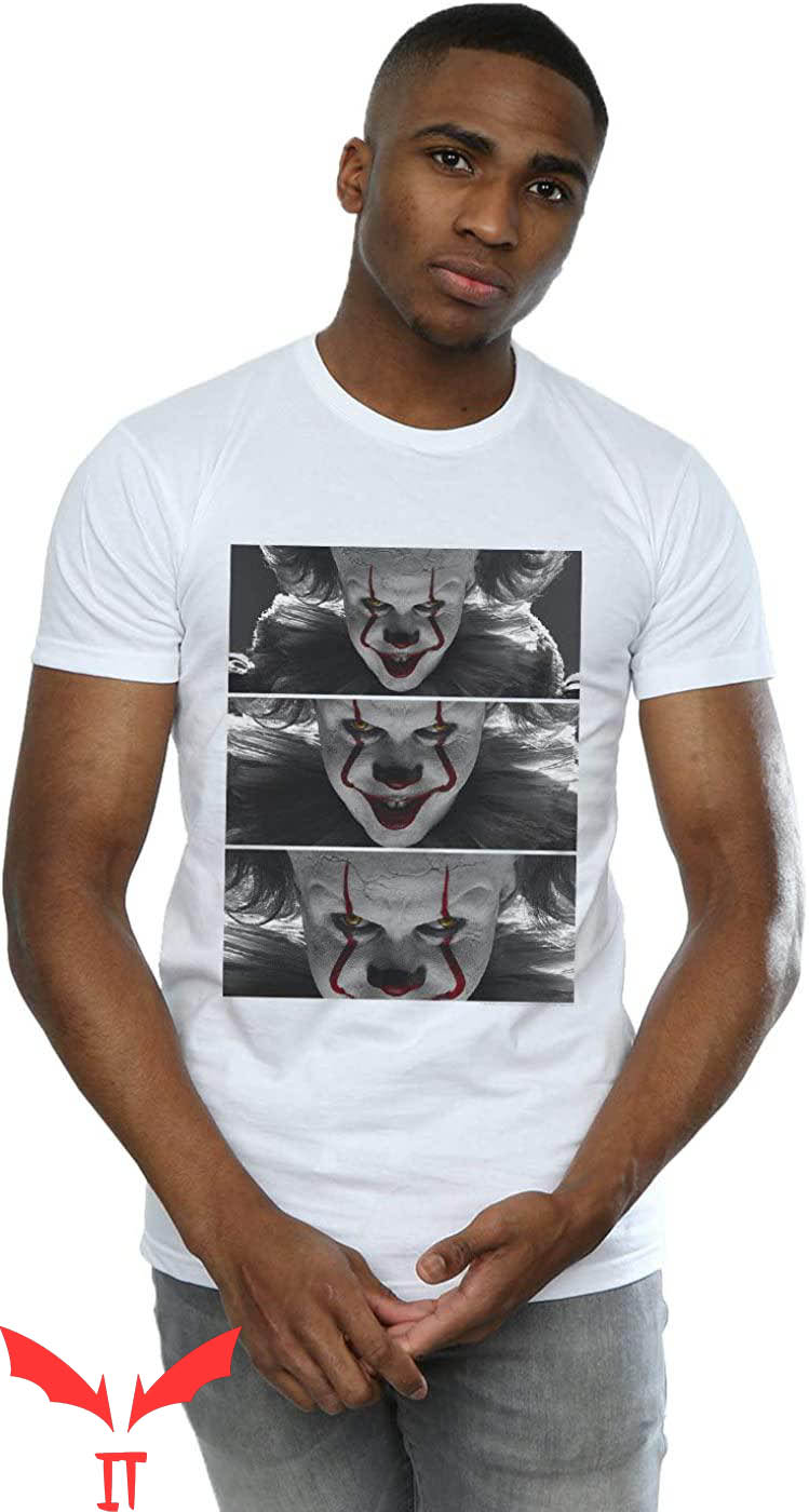 IT Chapter 2 T-Shirt Pennywise Face Photo Close-Up Horror