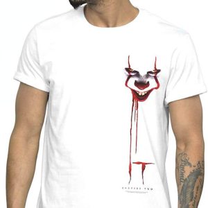 IT Chapter 2 T-Shirt Pennywise Face Poster Blood Drip