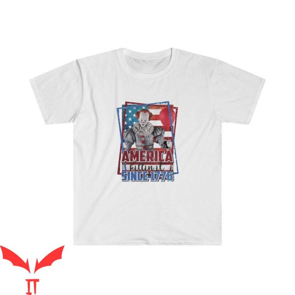 IT Pennywise T-Shirt America Killin Il Since 1776 Clown