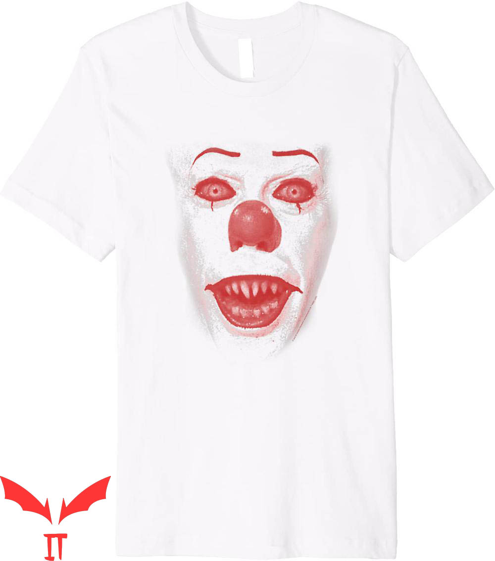 IT Pennywise T-Shirt Big Face Clown With Scary Mouth