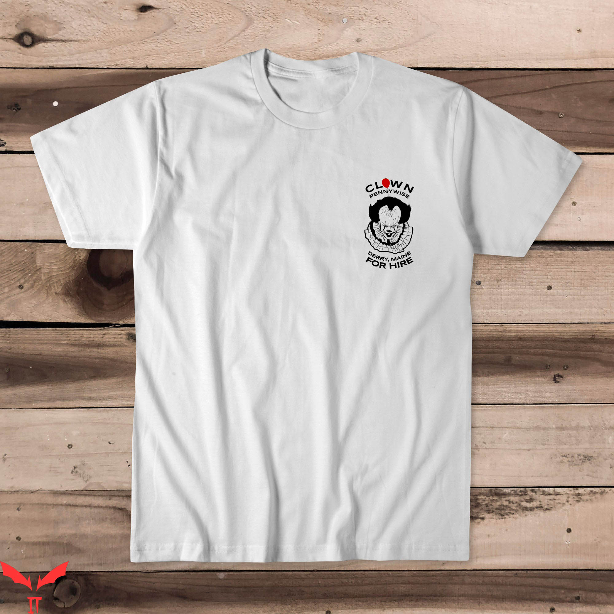 IT Pennywise T-Shirt Clown Pennywise Derry Maine For Hire