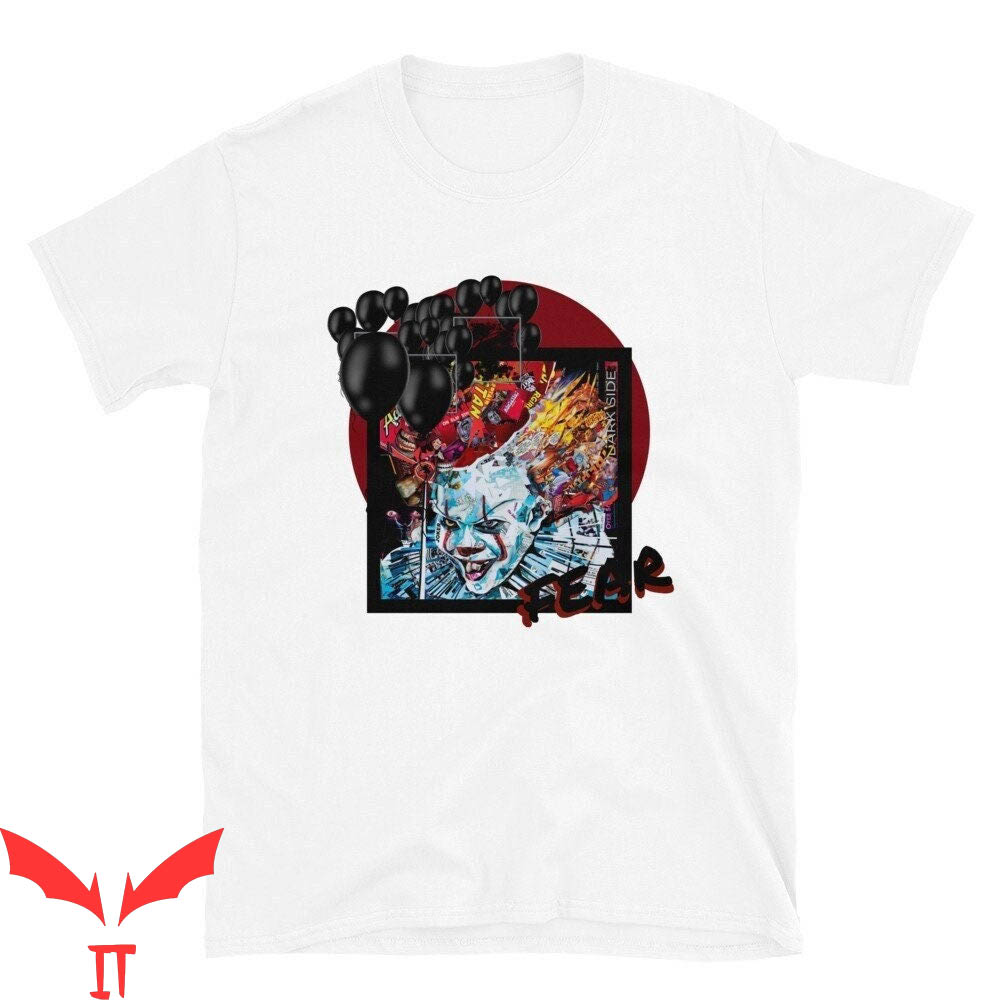 IT Pennywise T-Shirt Fear Scary Laughing Killer Clown