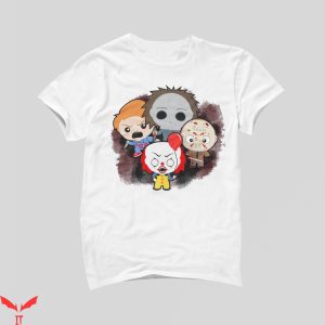 IT Pennywise T-Shirt Horror Film Characters Cute Clown