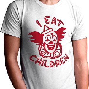 IT Pennywise T-Shirt I Eat Children Red Scary Clown IT Movie