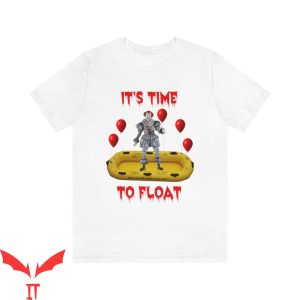 IT Pennywise T-Shirt It's Time To Float Clown With Balloon