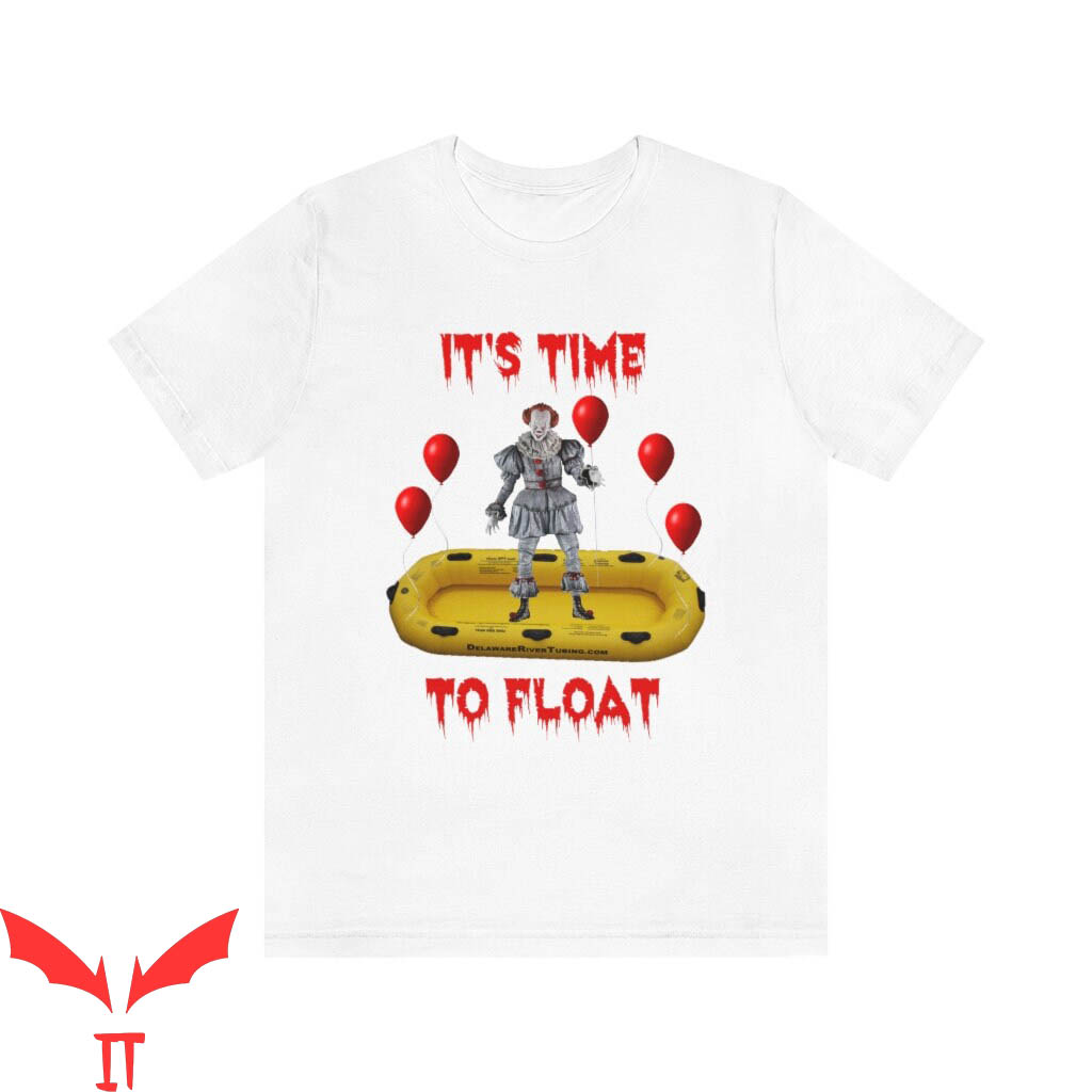 IT Pennywise T-Shirt It's Time To Float Clown With Balloon