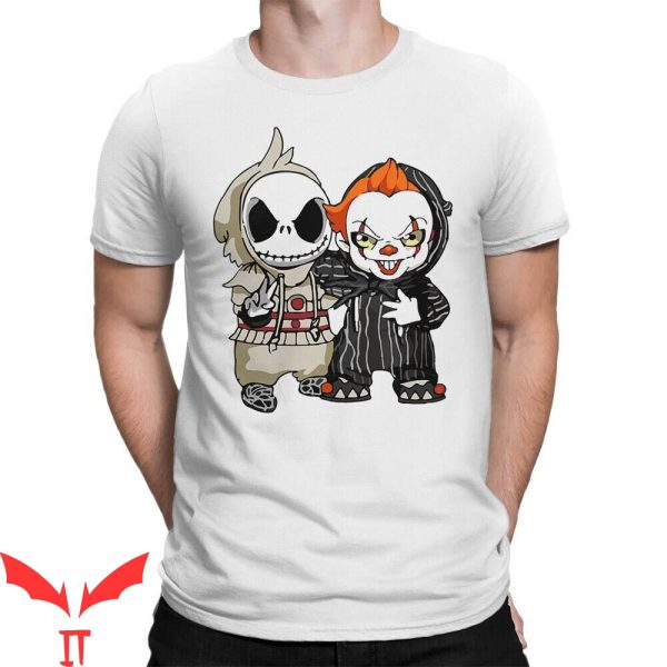 IT Pennywise T-Shirt Jack Skellington With Pennywise