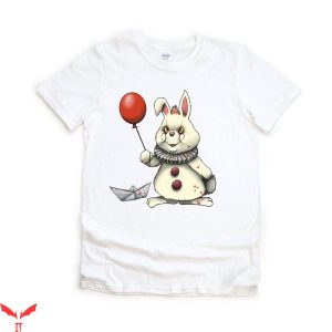 IT Pennywise T-Shirt Killer Bunny Clown With Red Balloon