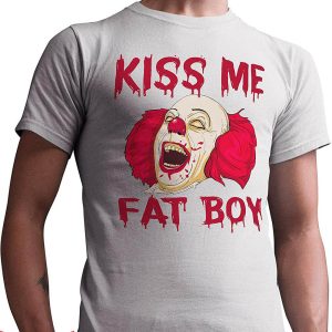 IT Pennywise T-Shirt Kiss Me Fat Boy Horror Clown IT Movie