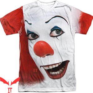 IT Pennywise T-Shirt Sublimated Large Face Horror Clown