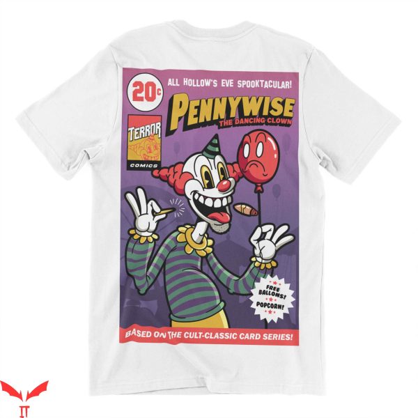 IT Pennywise T-Shirt The Dancing Clown Terror Comics Graphic