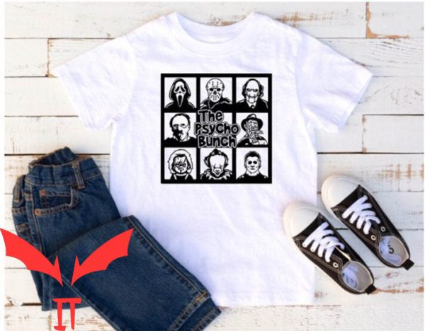 IT Pennywise T-Shirt The Psycho Bunch Horror Movie Character