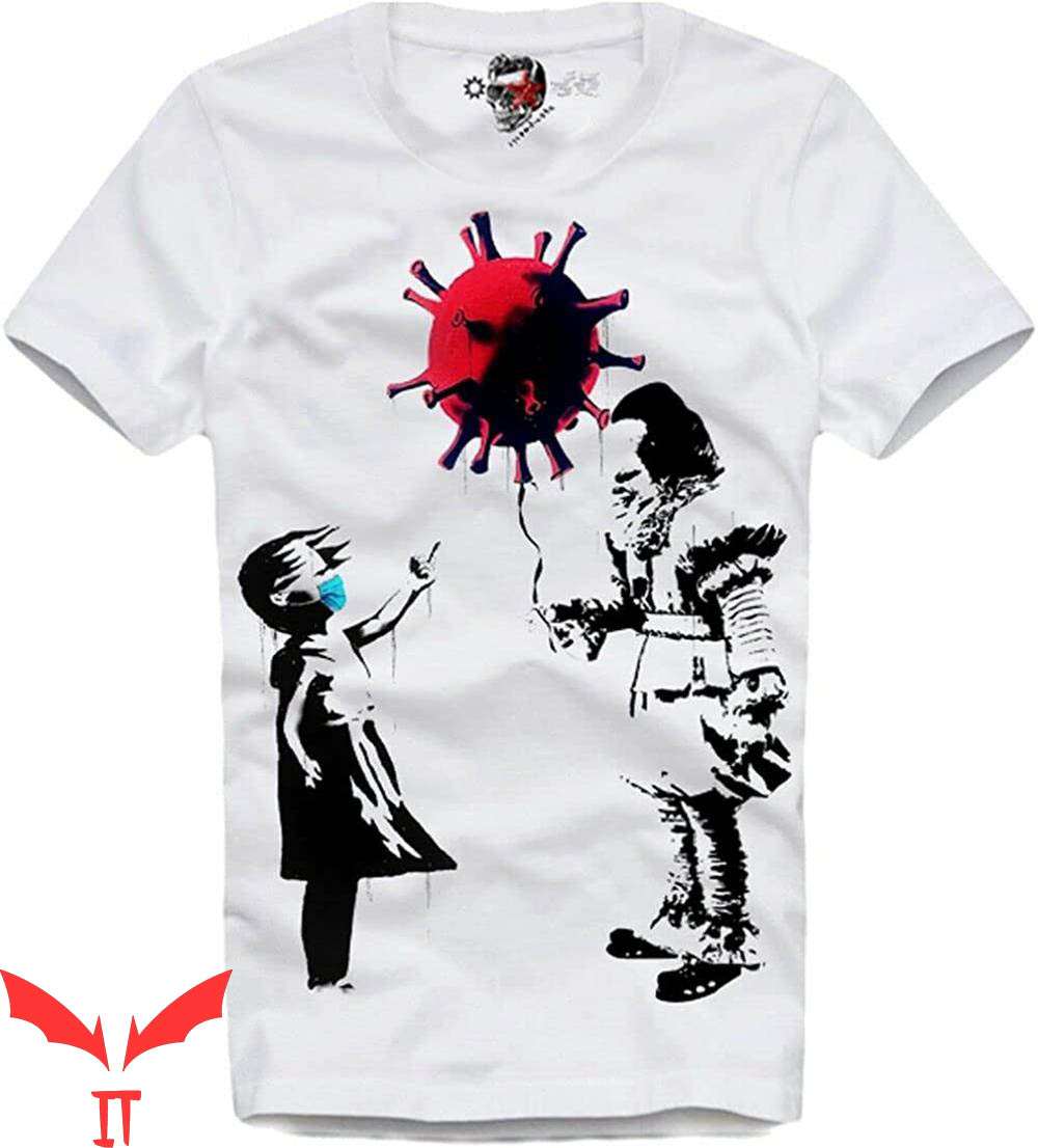 IT Pennywise T-Shirt Virus Balloon Banksy Clown IT Movie