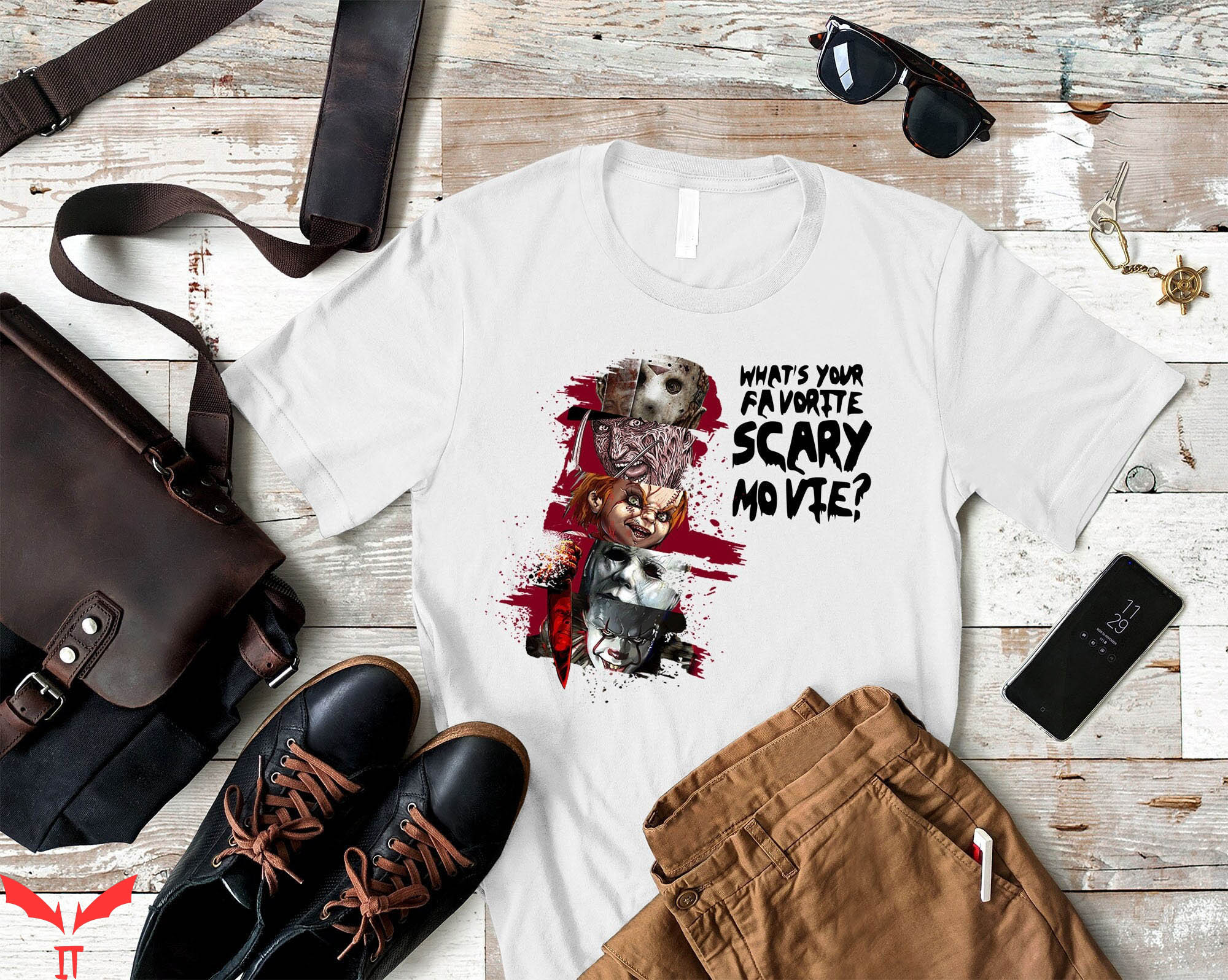 IT Pennywise T-Shirt What's Your Favorite Scary Movie