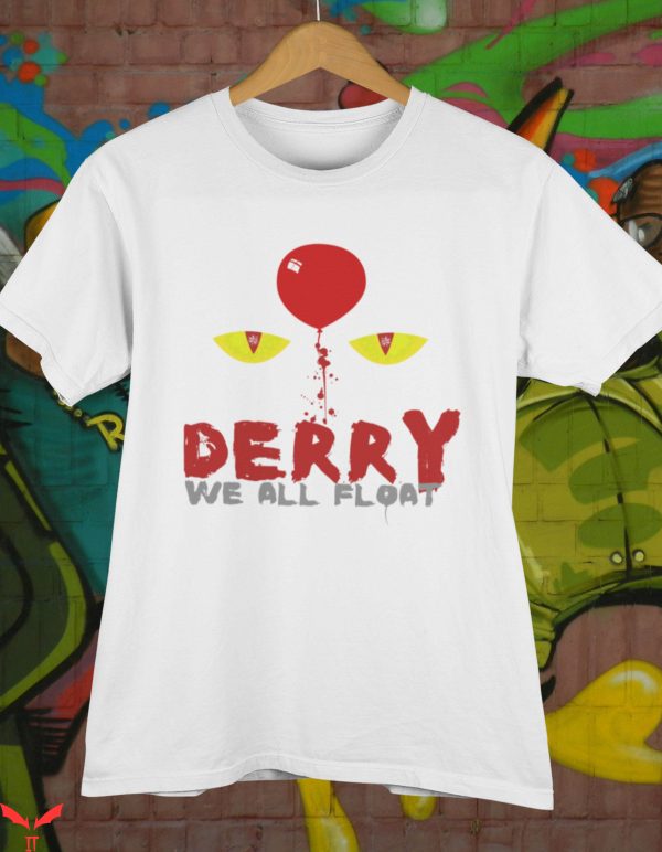 IT T-Shirt Derry We All Float Cat Eyes Horror IT The Movie