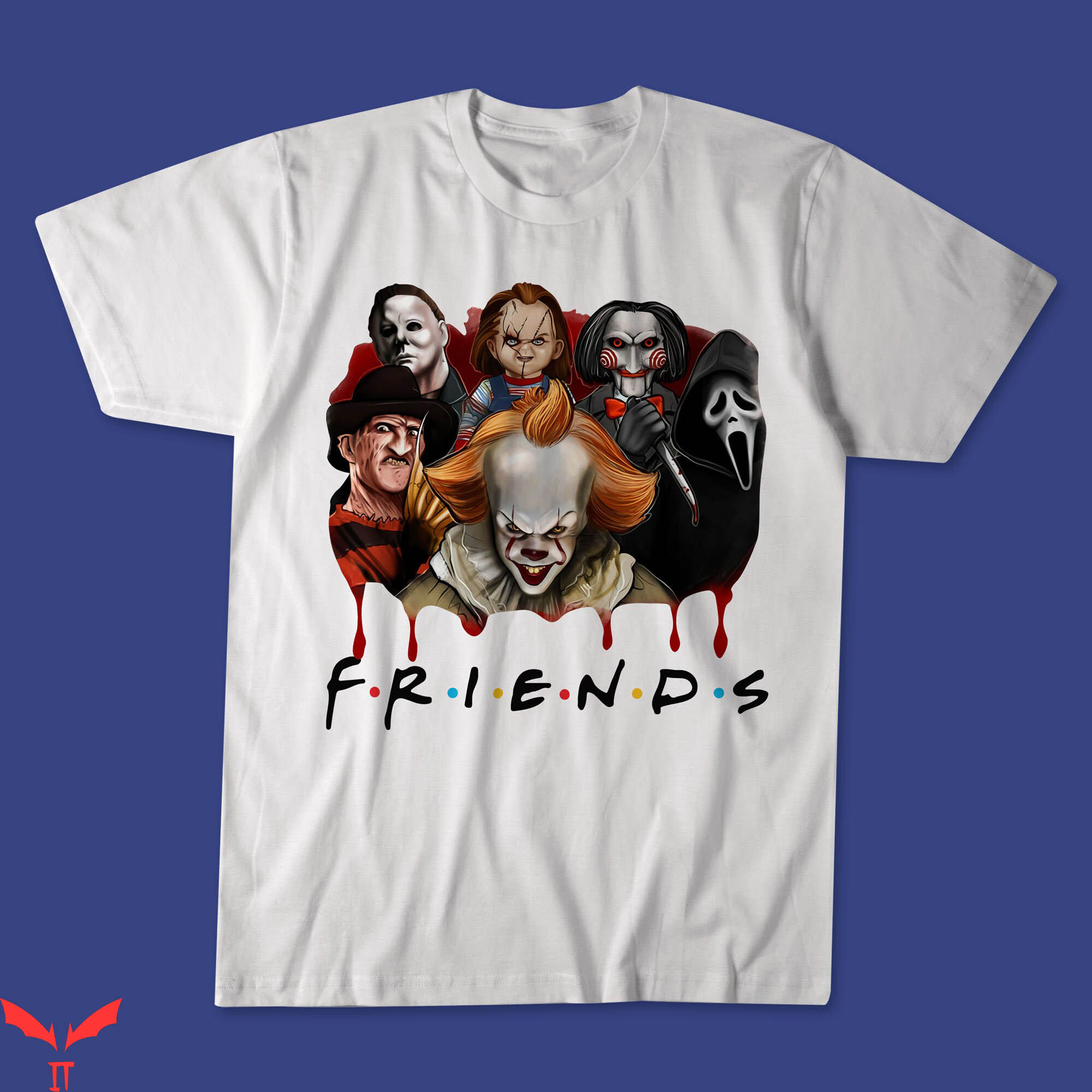 IT T-Shirt Friends Scary Characters Halloween IT The Movie