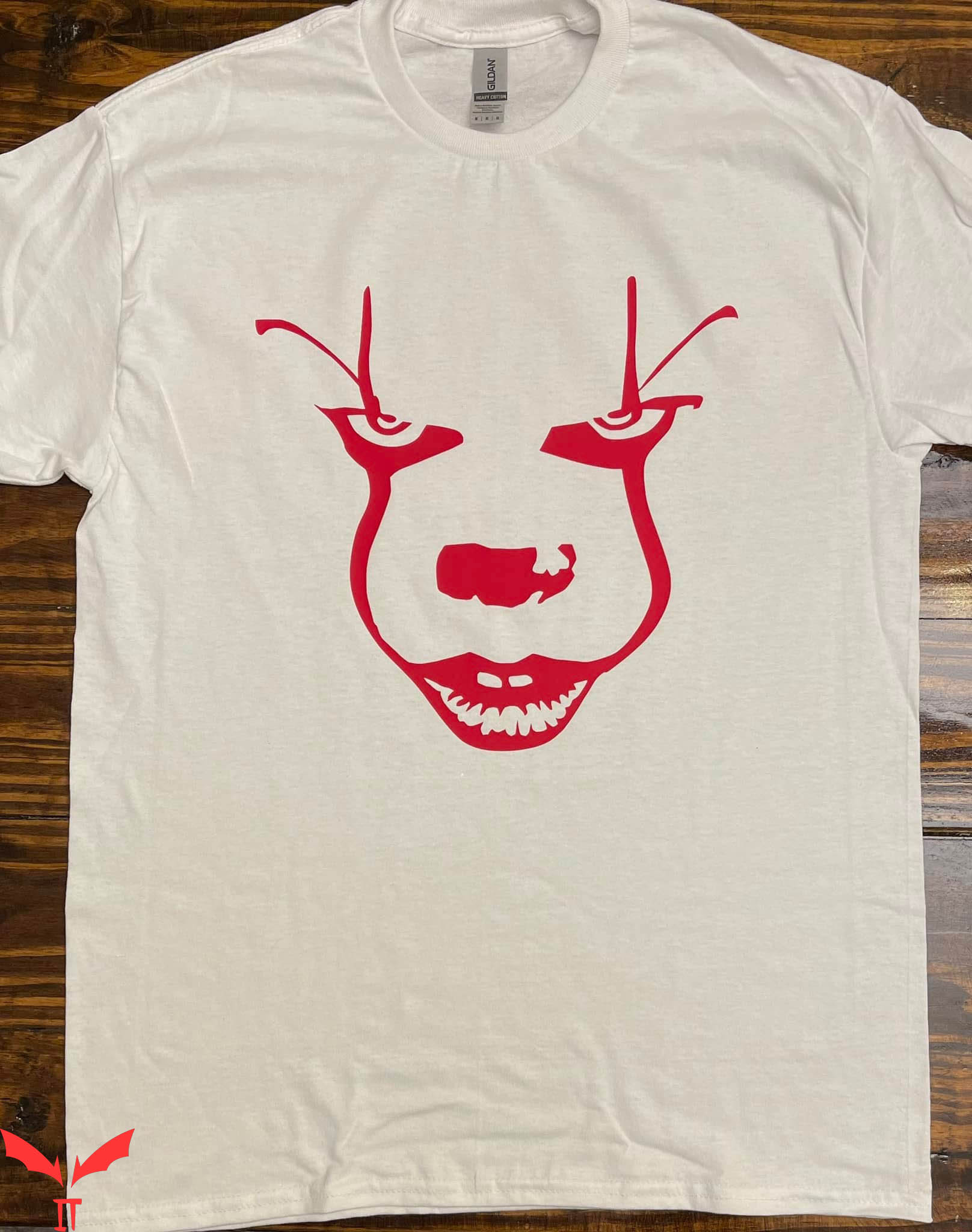 IT T-Shirt Horror Pennywise Smiling Face IT The Movie