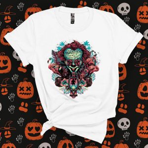 IT T-Shirt Pennywise Face Halloween Clown IT The Movie