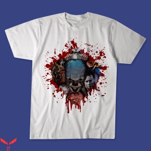 IT T-Shirt Pennywise Sacry Smiling Face Horror IT The Movie