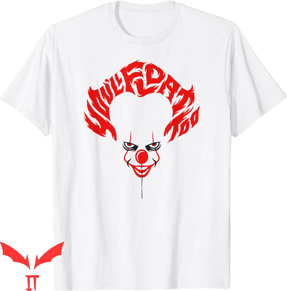 IT T-Shirt Pennywise Scary Clown Smiling Face IT The Movie