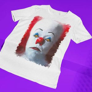 IT T-Shirt Pennywise Scary Large Face Horror IT The Movie