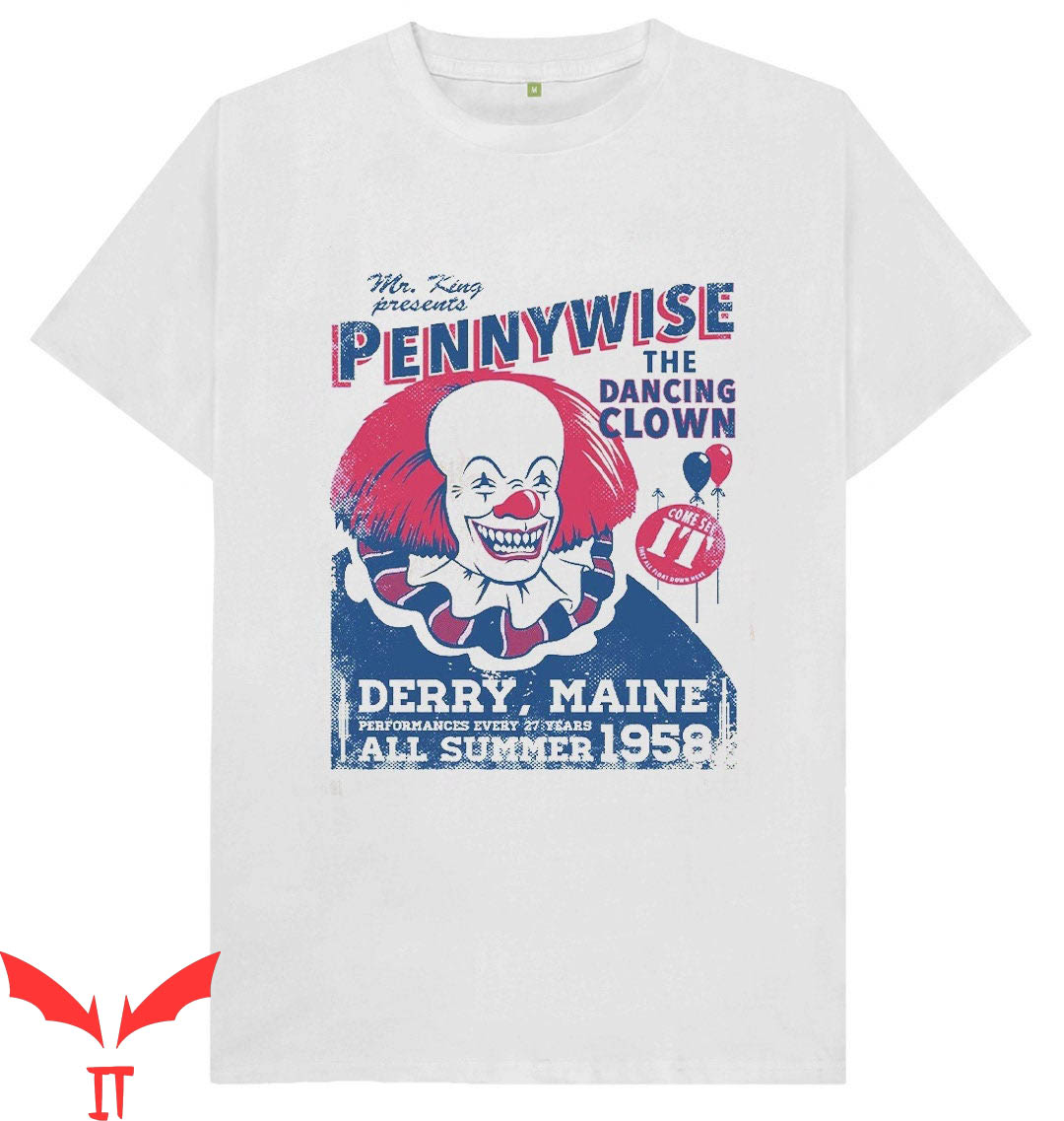 IT T-Shirt Pennywise The Dancing Clown 1958 IT The Movie