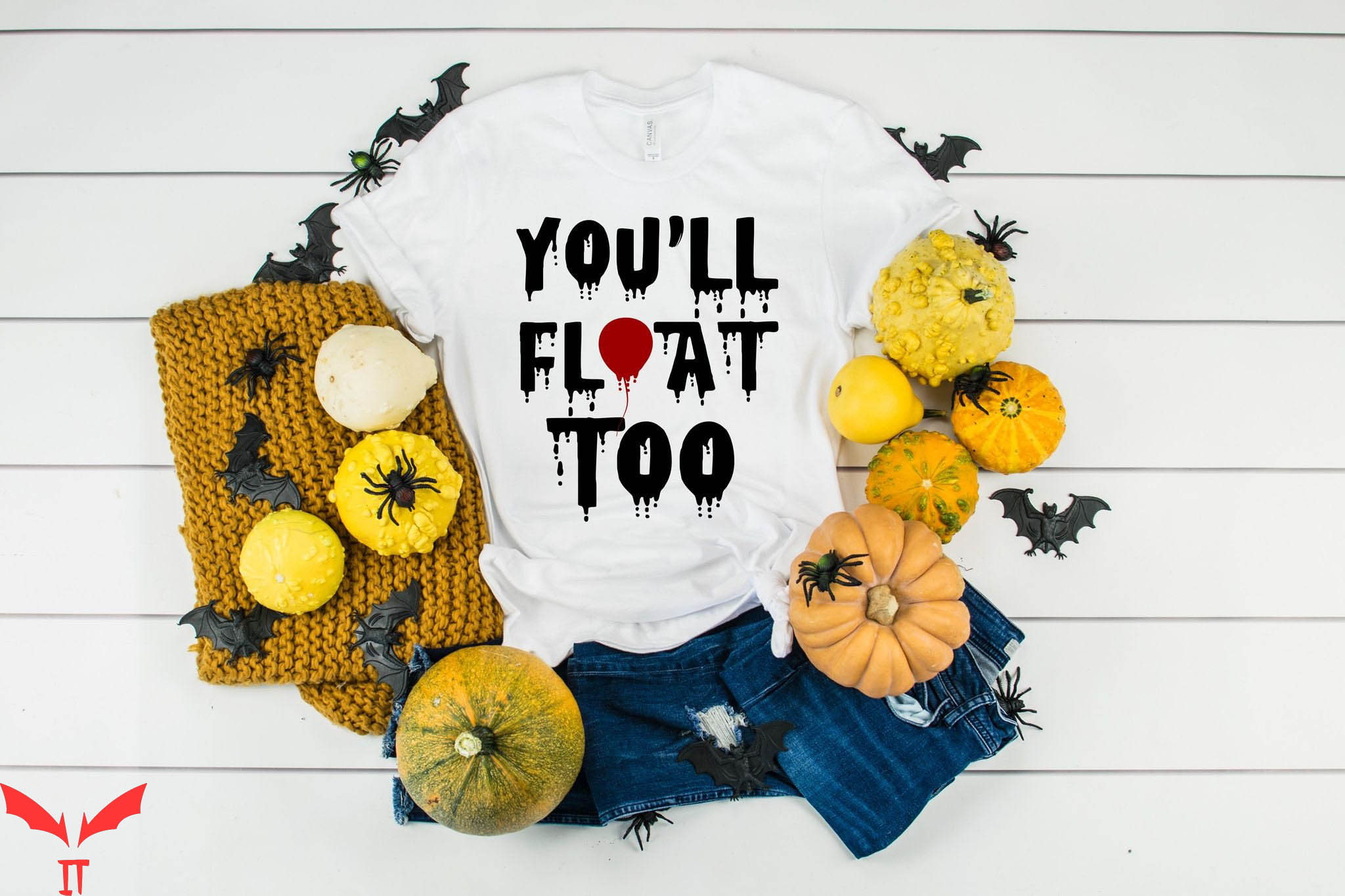IT T-Shirt You'll Float Too Bloody Horror IT The Movie