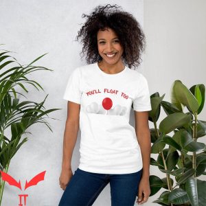 IT T-Shirt You'll Float Too Red Balloon Halloween IT Movie