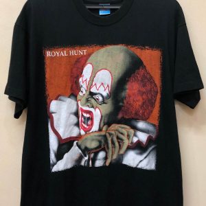 IT The Clown T-Shirt 90s Royal Hunt Clown In The Mirror