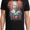 IT The Clown T-Shirt Big And Tall Scary Zombie Clown IT