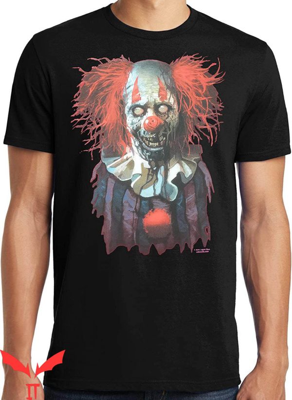 IT The Clown T-Shirt Big And Tall Scary Zombie Clown IT