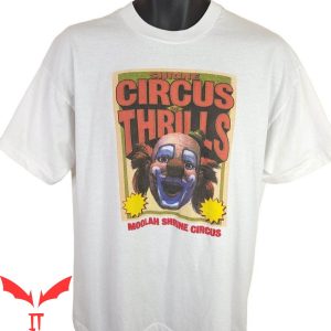 IT The Clown T-Shirt Circus Thrills Clown 90s Moolah Shrine