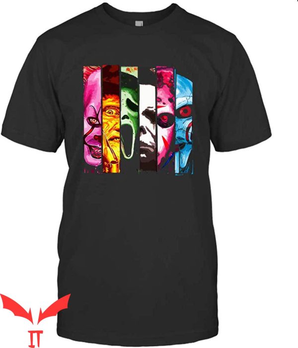 IT The Clown T-Shirt Classic Halloween Horror Characters