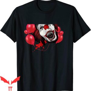 IT The Clown T-Shirt Clown Halloween Red Balloon Horror