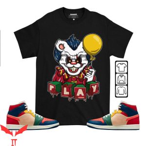 IT The Clown T-Shirt Clown Play Dripping Multi Color 1s