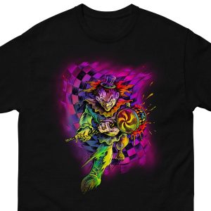 IT The Clown T-Shirt Crazy Clown With Hammer Art