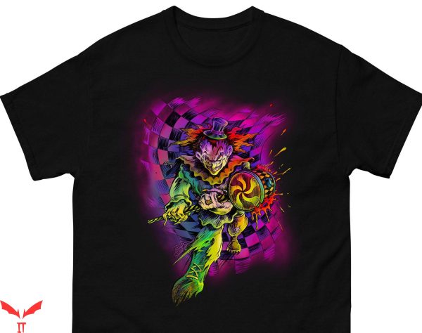 IT The Clown T-Shirt Crazy Clown With Hammer Art