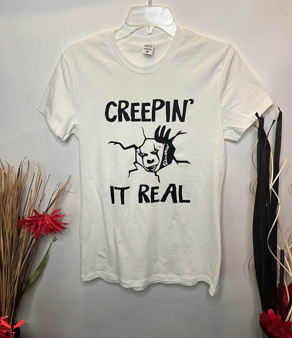IT The Clown T-Shirt Creepin It Real Pennywise Slasher