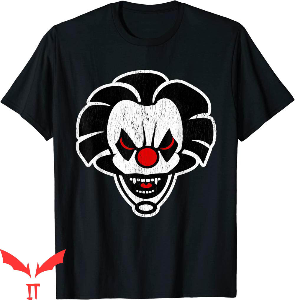 IT The Clown T-Shirt Creepy Mask Scary Clown IT The Movie