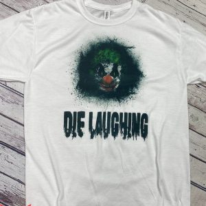 IT The Clown T-Shirt Die Laughing Evil Clown Horror Movie
