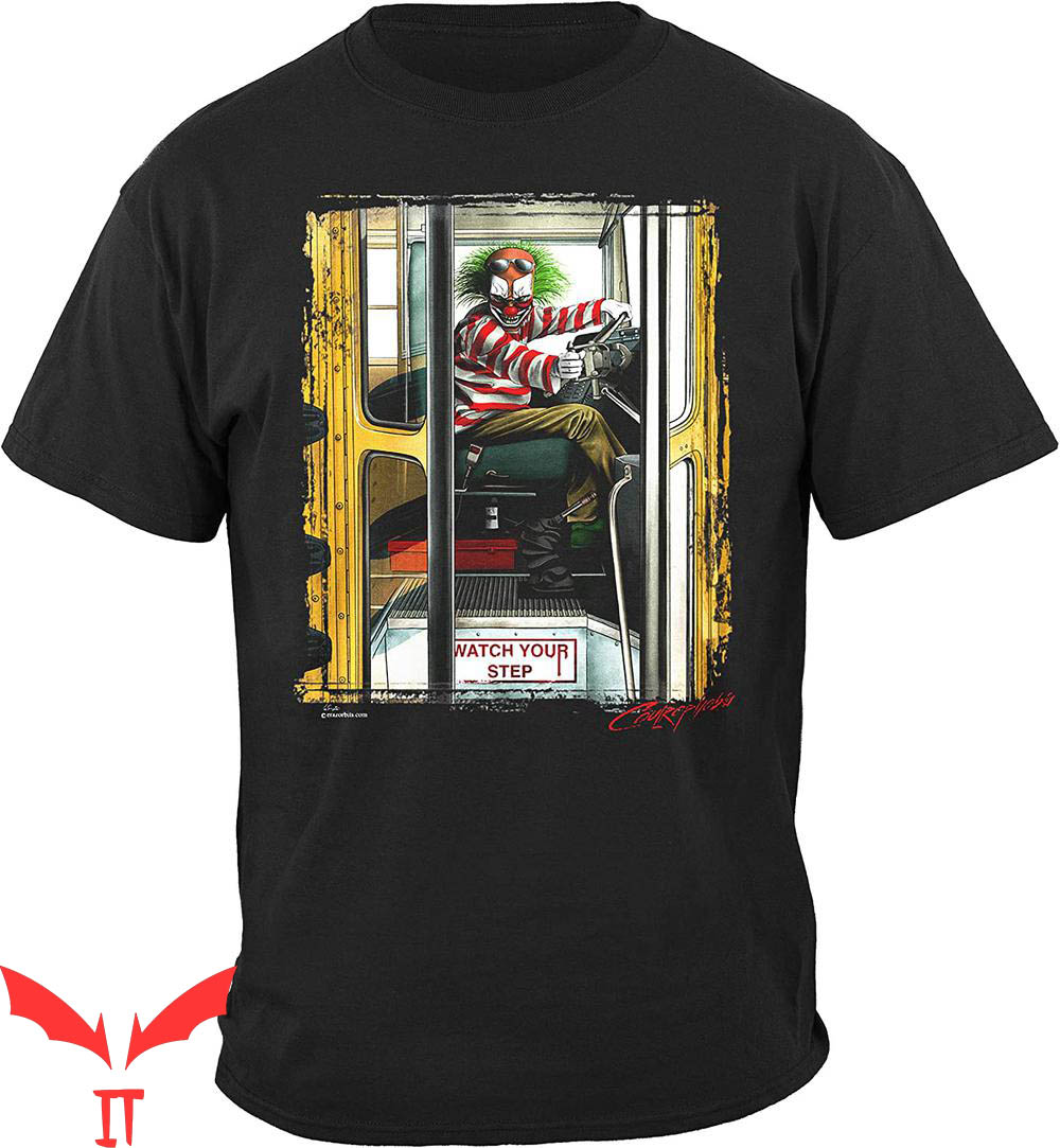 IT The Clown T-Shirt Evil Clown Bus Driver IT The Movie