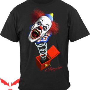 IT The Clown T-Shirt Evil Clown Head Spring Neck IT Movie