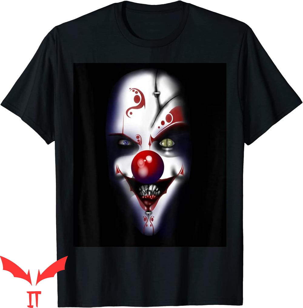 IT The Clown T-Shirt Evil Clown Scary Carnival IT The Movie