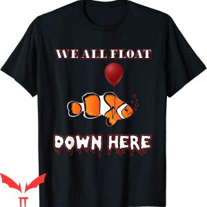 IT The Clown T-Shirt Evil Clownfish Scary With Red Balloon