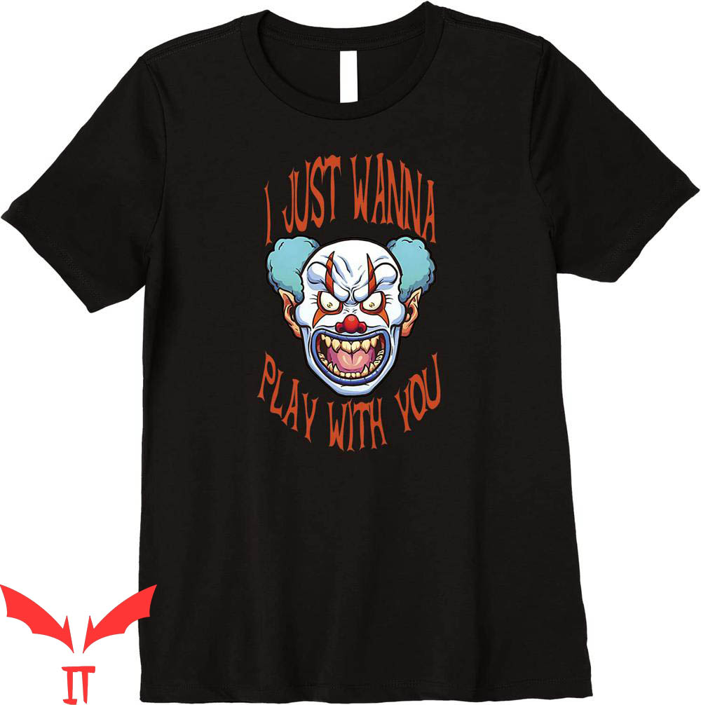 IT The Clown T-Shirt Evil Clowns Haunted Halloween IT Movie