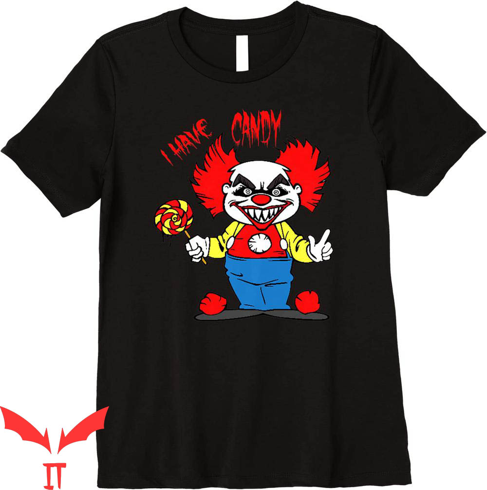 IT The Clown T-Shirt Evil I Just Wanna Play Scary Halloween